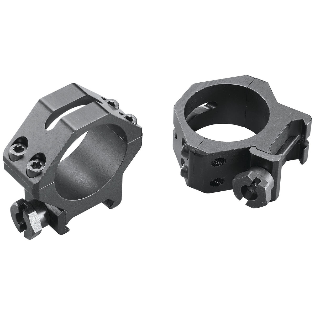 Weaver Mounts 48364 Four-Hole Skeleton Rings Matte Black 30mm Low