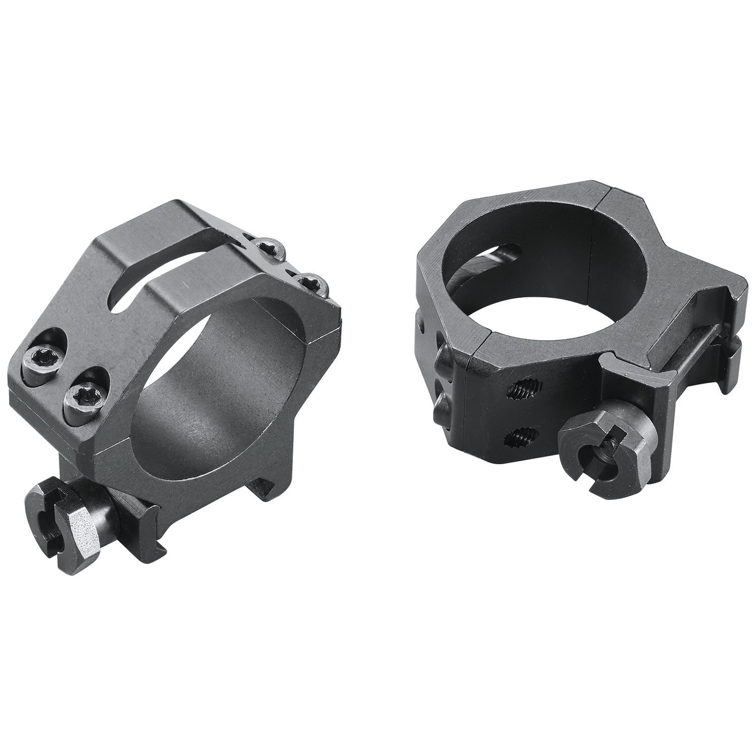 Weaver Mounts 48364 Four-Hole Skeleton Rings Matte Black 30mm Low