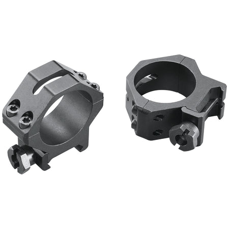 Weaver Mounts 48364 Four-Hole Skeleton Rings Matte Black 30mm Low