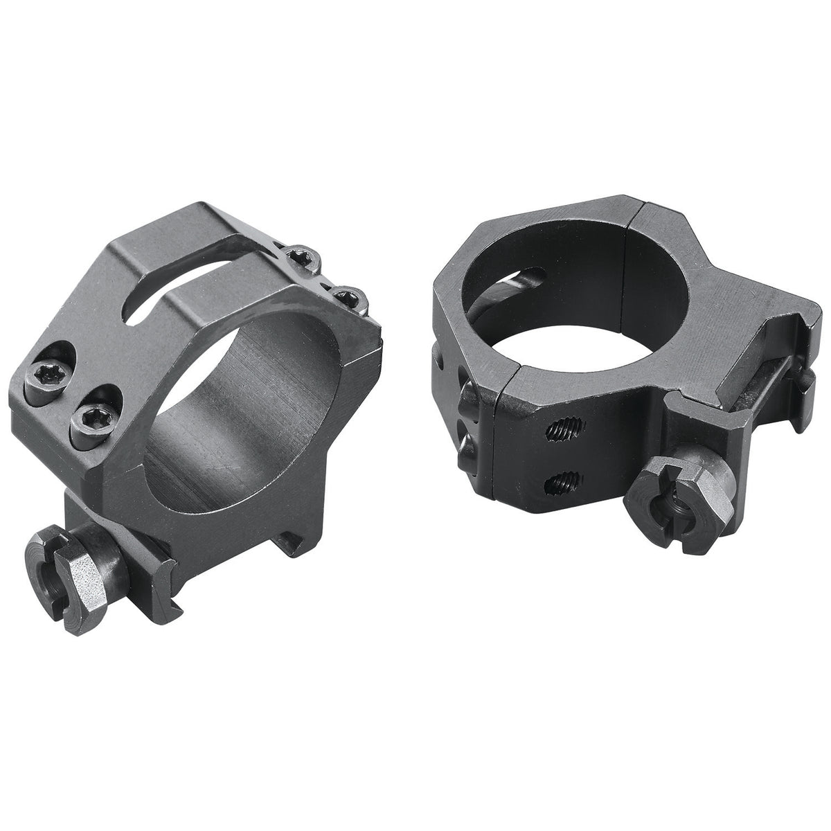 Weaver Mounts 48365 Four-Hole Skeleton Rings Matte Black 30mm Medium