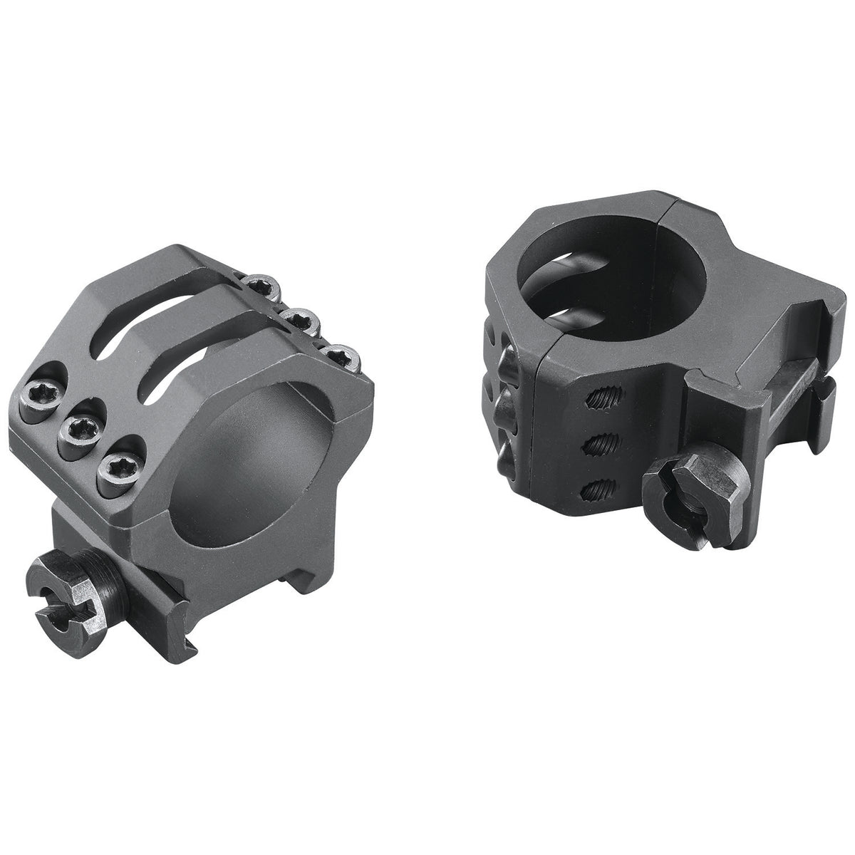 Weaver Mounts 99689 Six-Hole Picatinny Rings Matte Black 1" High