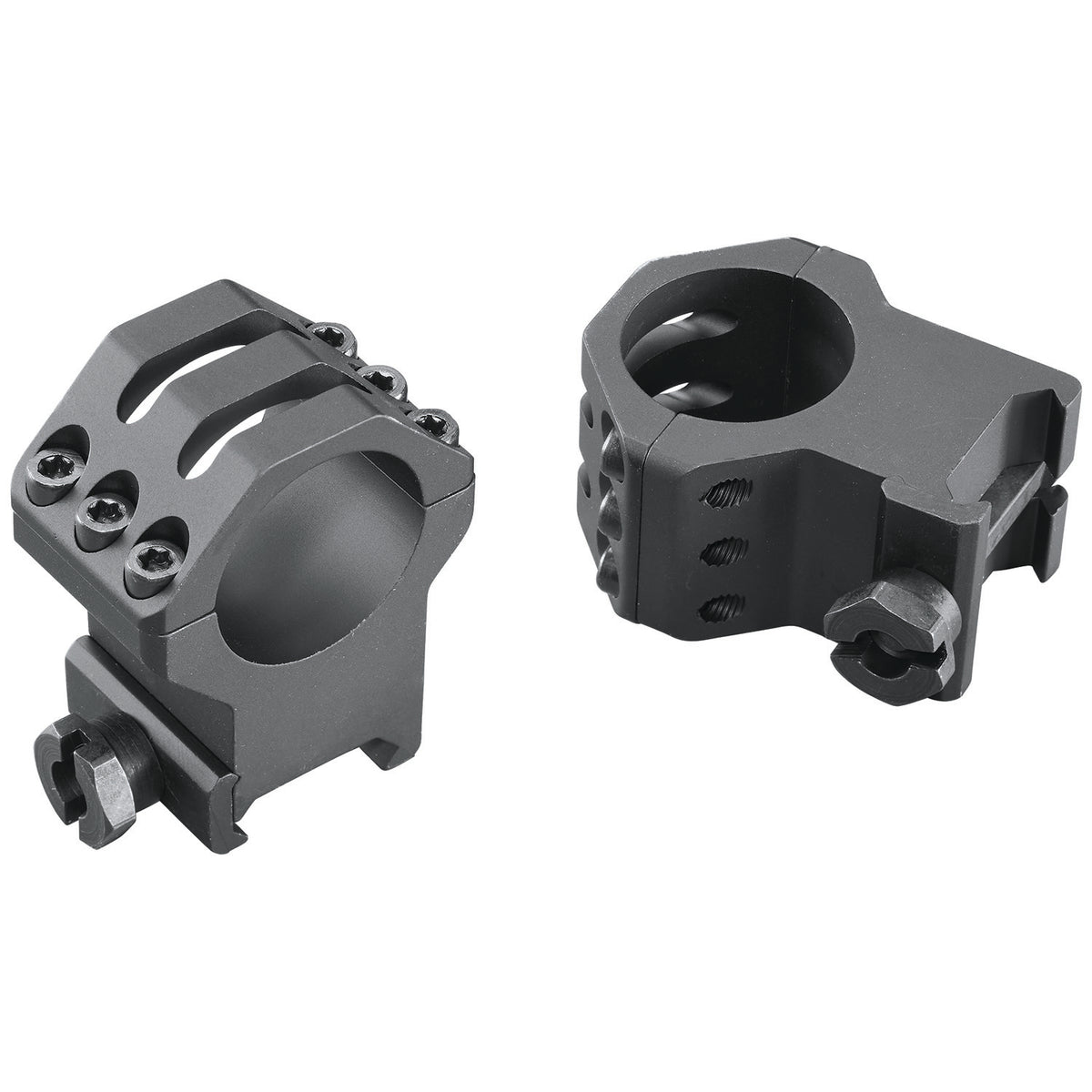 Weaver Mounts 99691 Six-Hole Picatinny Rings Matte Black 1" Extra Extra High