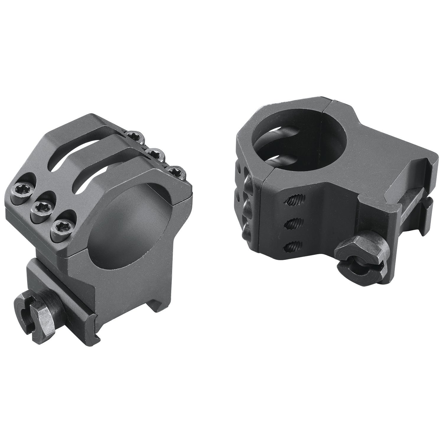 Weaver Mounts 99691 Six-Hole Picatinny Rings Matte Black 1" Extra Extra High