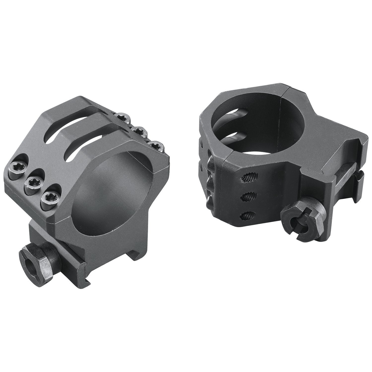 Weaver Mounts 99694 Six-Hole Picatinny Rings Matte Black 30mm High