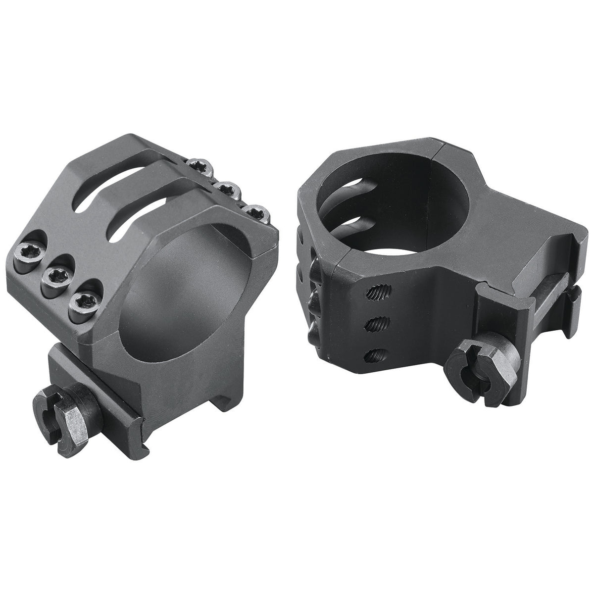 Weaver Mounts 99695 Six-Hole Picatinny Rings Matte Black 30mm Extra High
