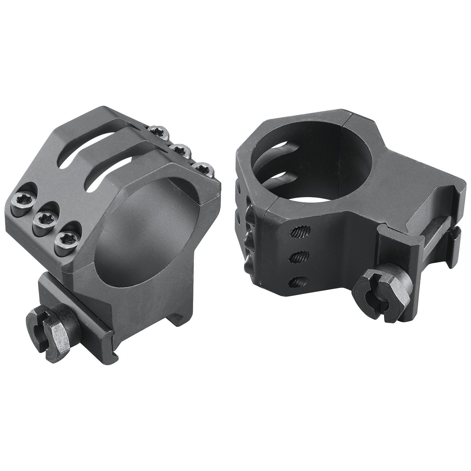 Weaver Mounts 99695 Six-Hole Picatinny Rings Matte Black 30mm Extra High