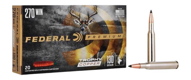 Federal P270TC1 Premium Trophy Copper 130 Grain .270 Winchester 3060 fps