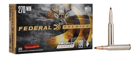 Federal P270TC1 Premium Trophy Copper 130 Grain .270 Winchester 3060 fps