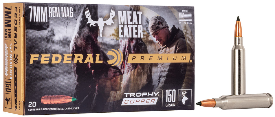 Federal 7mm Remington Mag 150gr Trophy Copper Ammo