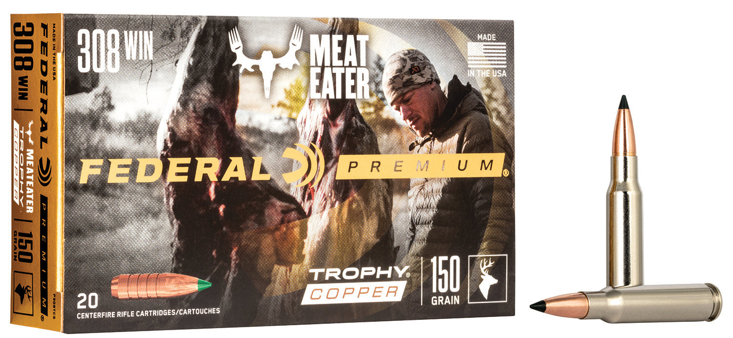 Federal P308TC3 Premium Trophy Copper 150 Grain .308 Win / 7.62x51mm 2820 fps