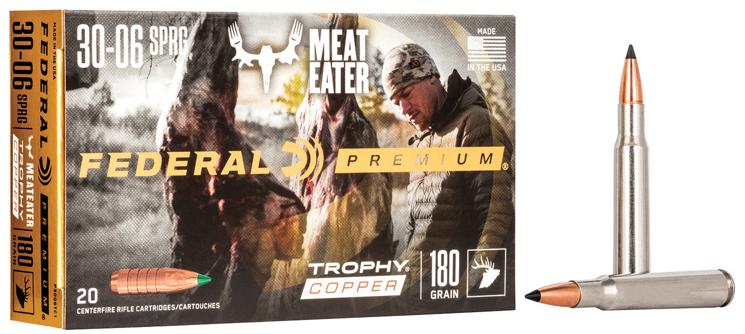 Federal P3006TC1 Premium Trophy Copper 180 Grain .30-06 Springfield 2700 fps