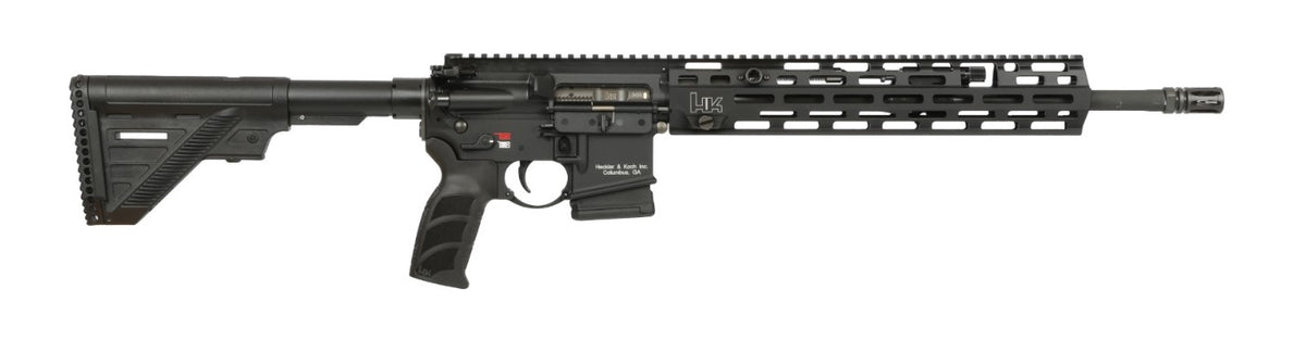 HK 81000828 MR556 A4 5.56x45mm 10+1 16.50" Black Threaded Barrel, Black Picatinny Rail, M-LOK Handguard, 6 Position Black Synthetic Stock, Ambidextrous
