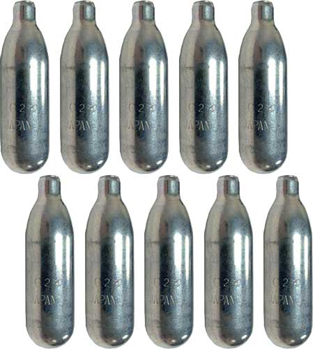 BYRNA 8 GRAM CO2 CARTRIDGES + OILER 10 PACK FITS CL & SD