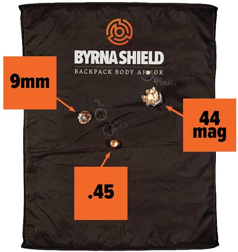 BYRNA SHIELD FLEXIBLE LEVEL IIIA BACKPACK INSERT 10"X12"