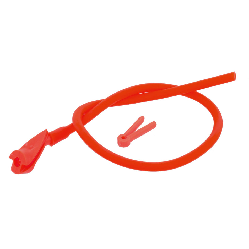 October Mountain In-Line Peep Red 1/4 in.