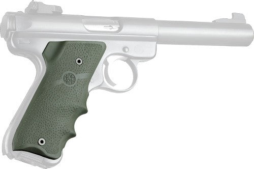 HOGUE GRIPS RUGER MKII/III W/FINGER GROOVES OD GREEN