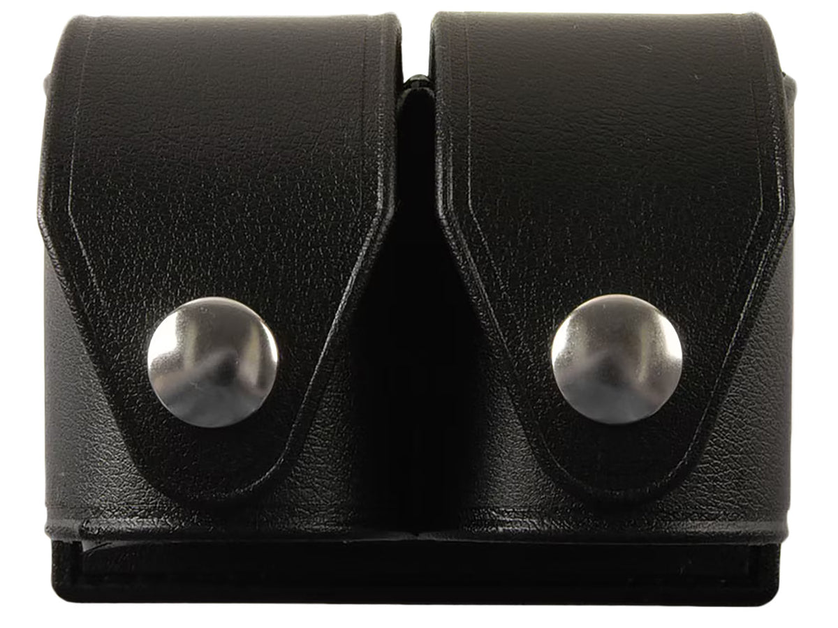 HKS 203PLBN SpeedLoader Case Double Black Large Hytrel Belt Loop Fits S&W/Ruger/Colt/Taurus/Dan Wesson Belts 2.25" Wide