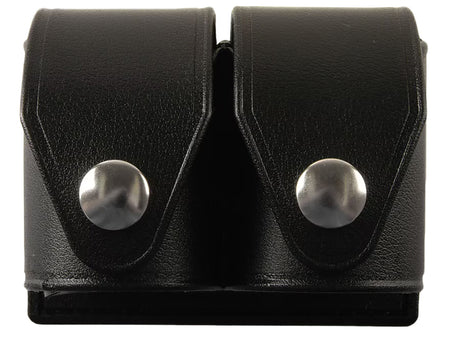 HKS 203PLBN SpeedLoader Case Double Black Large Hytrel Belt Loop Fits S&W/Ruger/Colt/Taurus/Dan Wesson Belts 2.25" Wide