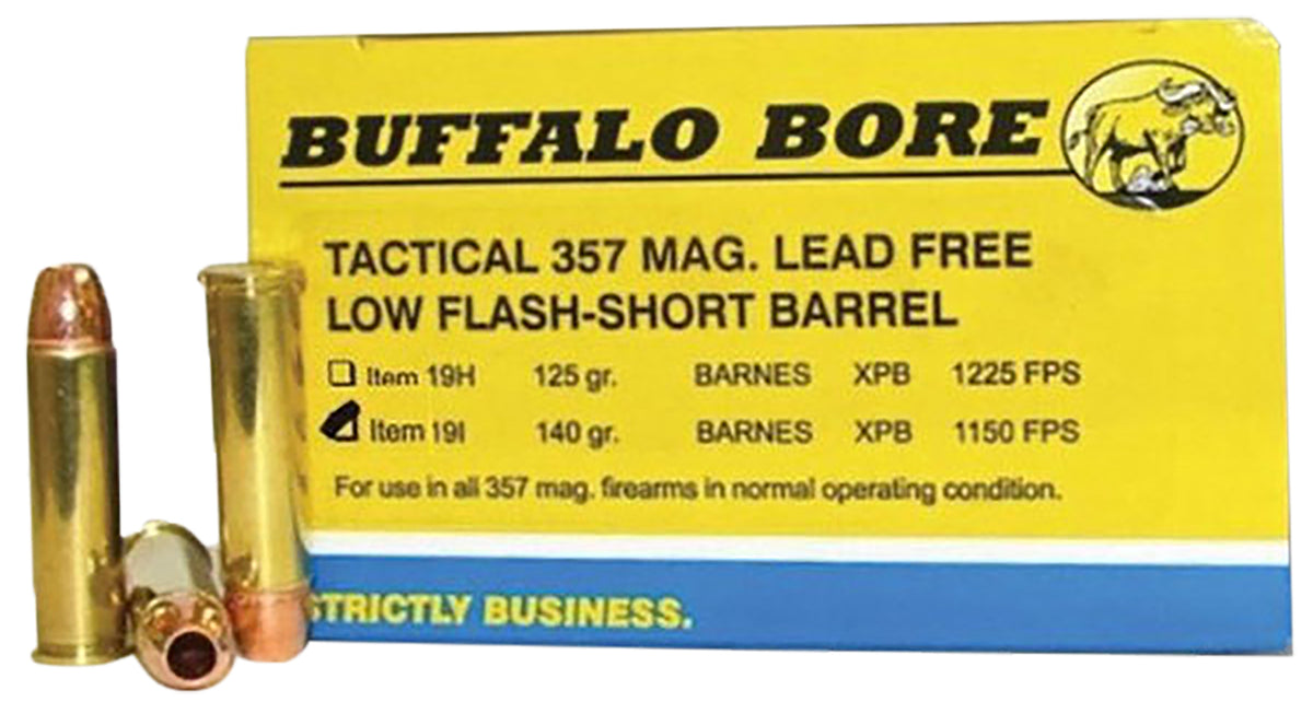 Buffalo Bore .357 Magnum BUFFALO-BARNES LEAD-FREE Tactical 140gr CSHP Ammo