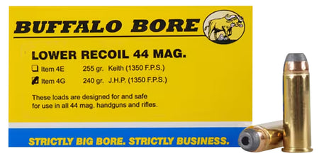 Buffalo Bore .44 Magnum Low Recoil 240gr JHP Ammo