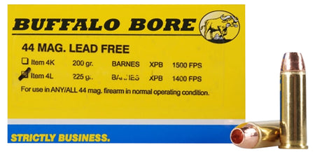 Buffalo Bore .44 Magnum BUFFALO-BARNES LEAD-FREE 225gr CSHP Ammo