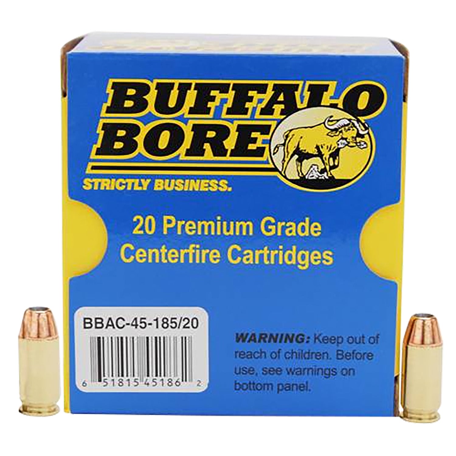 Buffalo Bore .45 ACP/Auto Personal Defense 185gr JHP Ammo