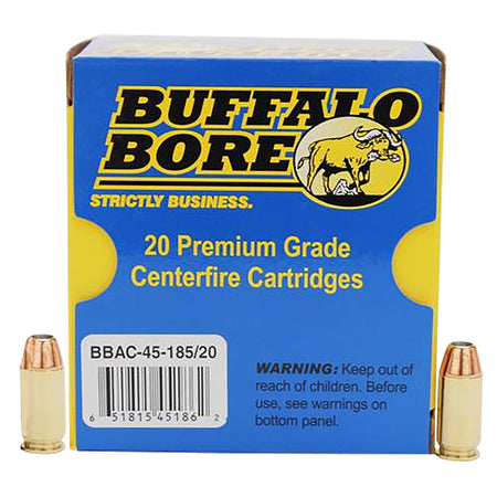 Buffalo Bore .45 ACP/Auto Personal Defense 185gr JHP Ammo