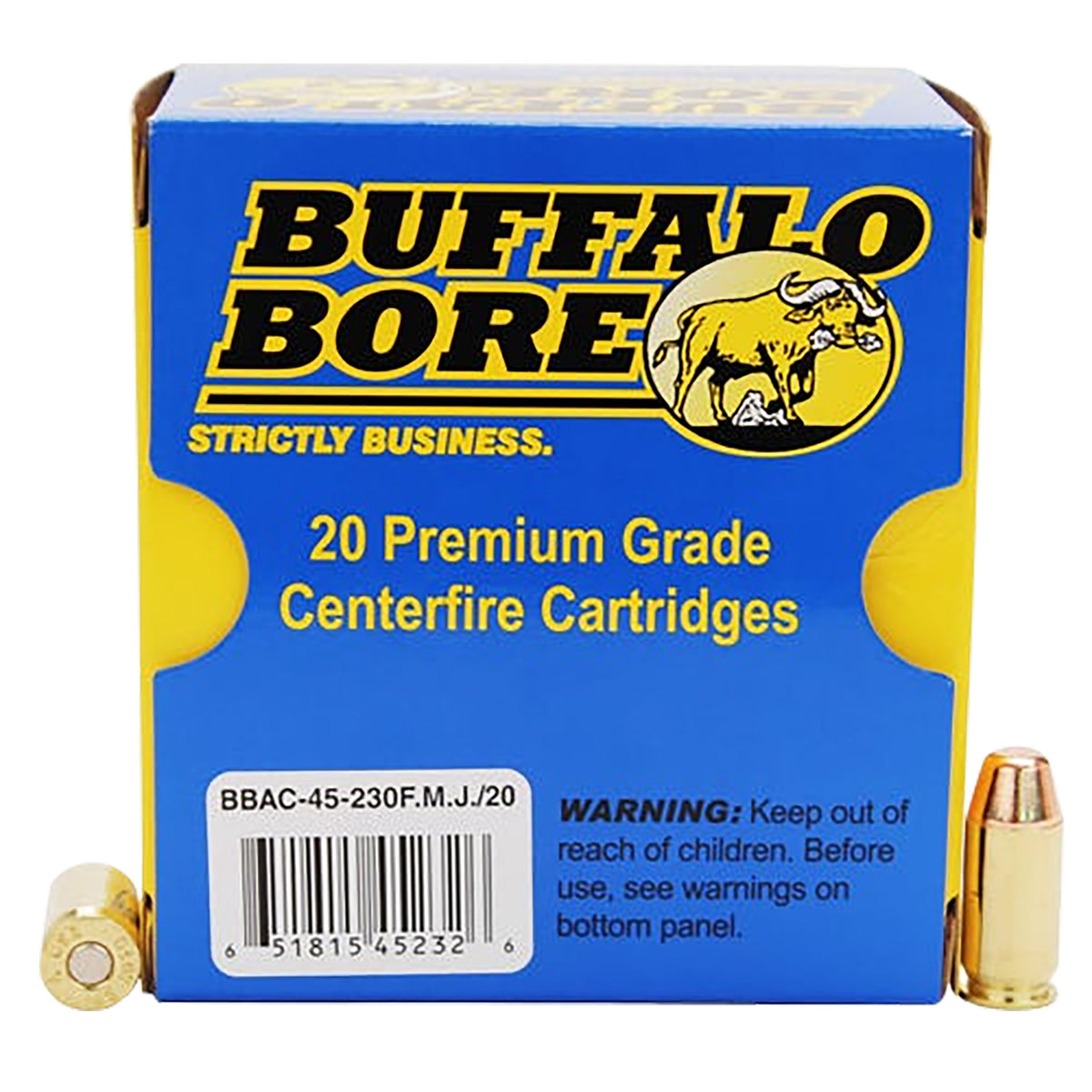 Buffalo Bore .45 ACP/Auto Personal Defense 230gr FMJ Ammo