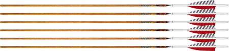 EASTON ARROW 6.5 CARBON LEGACY 600 4" FEATHER LEFT HELI. 6PK