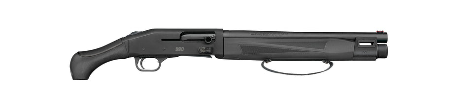 Mossberg 83001 990 AfterShock 12 Gauge Semi-Auto 3" 5+1 14.75" Matte Blued Barrel, Strapped w/M-LOK Forend, Matte Blued Receiver, Black Synthetic Aftershock Grip, Ambidextrous