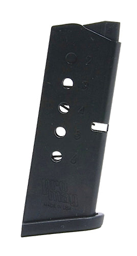 ProMag SMI20 Standard 6rd 380 ACP Fits S&W Bodyguard Blued Steel
