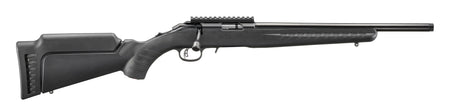 Ruger American 17 HMR 9+1 16.10" Satin Blued Threaded Barrel, Satin Blued Alloy Steel Receiver w/Picatinny Rail, Black Adj LOP Synthetic Stock