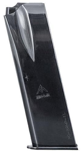 Mec-Gar MGBRHP15N Standard 15rd 9mm Luger Fits Browning Hi-Power/Springfield SA-35 Nickel Carbon Steel