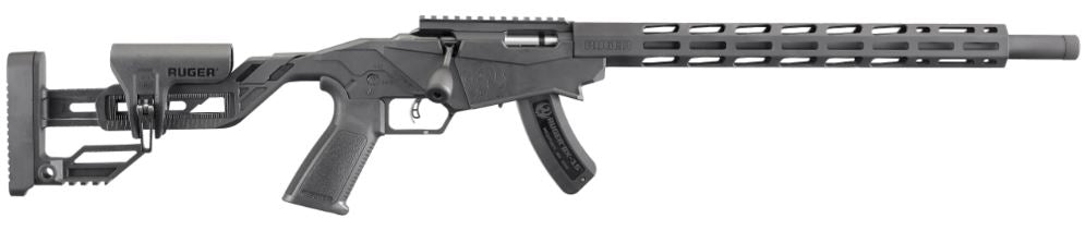 Ruger 8400 Precision Rimfire Full Size 22 LR 15+1 18" Black Threaded Barrel, Black Hard Coat Anodized Aluminum Receiver w/Picatinny Rail, 15" M-LOK Handguards, Black Synthetic Adj Quick-Fit Precision