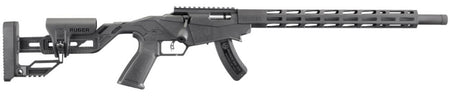 Ruger 8400 Precision Rimfire Full Size 22 LR 15+1 18" Black Threaded Barrel, Black Hard Coat Anodized Aluminum Receiver w/Picatinny Rail, 15" M-LOK Handguards, Black Synthetic Adj Quick-Fit Precision