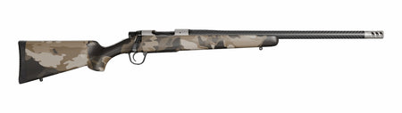 Christensen Arms 801-060079-00 Ridgeline FFT 25 Creedmoor 4+1 20" Carbon Fiber Threaded Barrel, Burnt Bronze Cerakote Steel Drilled & Tapped Receiver, Barren Dune Camo Fixed Carbon Fiber Stock