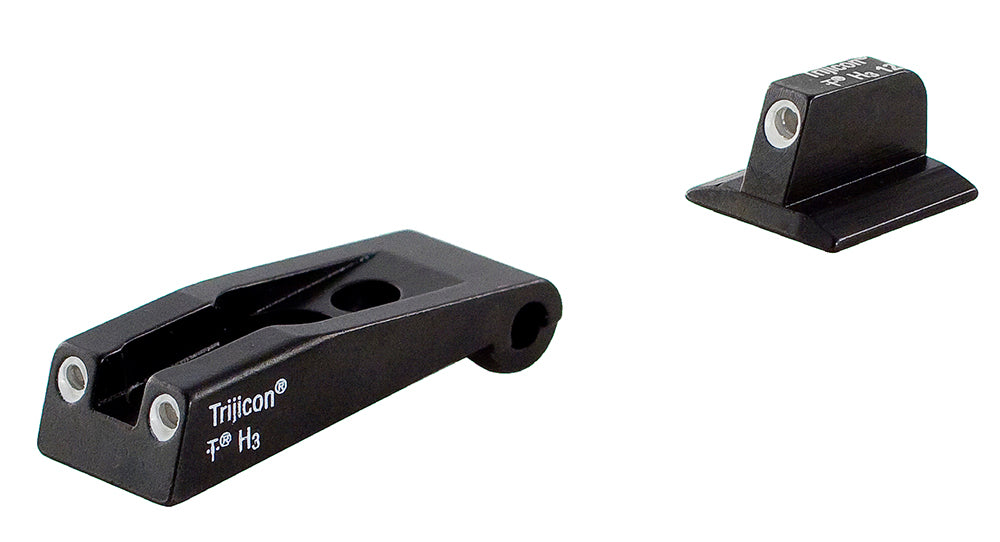 Trijicon 600590 Bright & Tough Night Sights Green/Tritium White Outline Front Sight-Green/Tritium White Outline Rear Sight Ruger SR9/SR9C/SR40