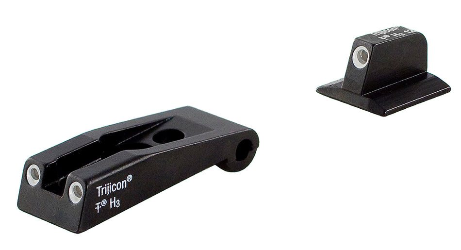 Trijicon 600590 Bright & Tough Night Sights Green/Tritium White Outline Front Sight-Green/Tritium White Outline Rear Sight Ruger SR9/SR9C/SR40