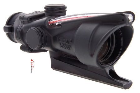 Trijicon 100213 ACOG Black Hardcoat Anodized 4x32mm Illuminated Red Triangle Post Reticle