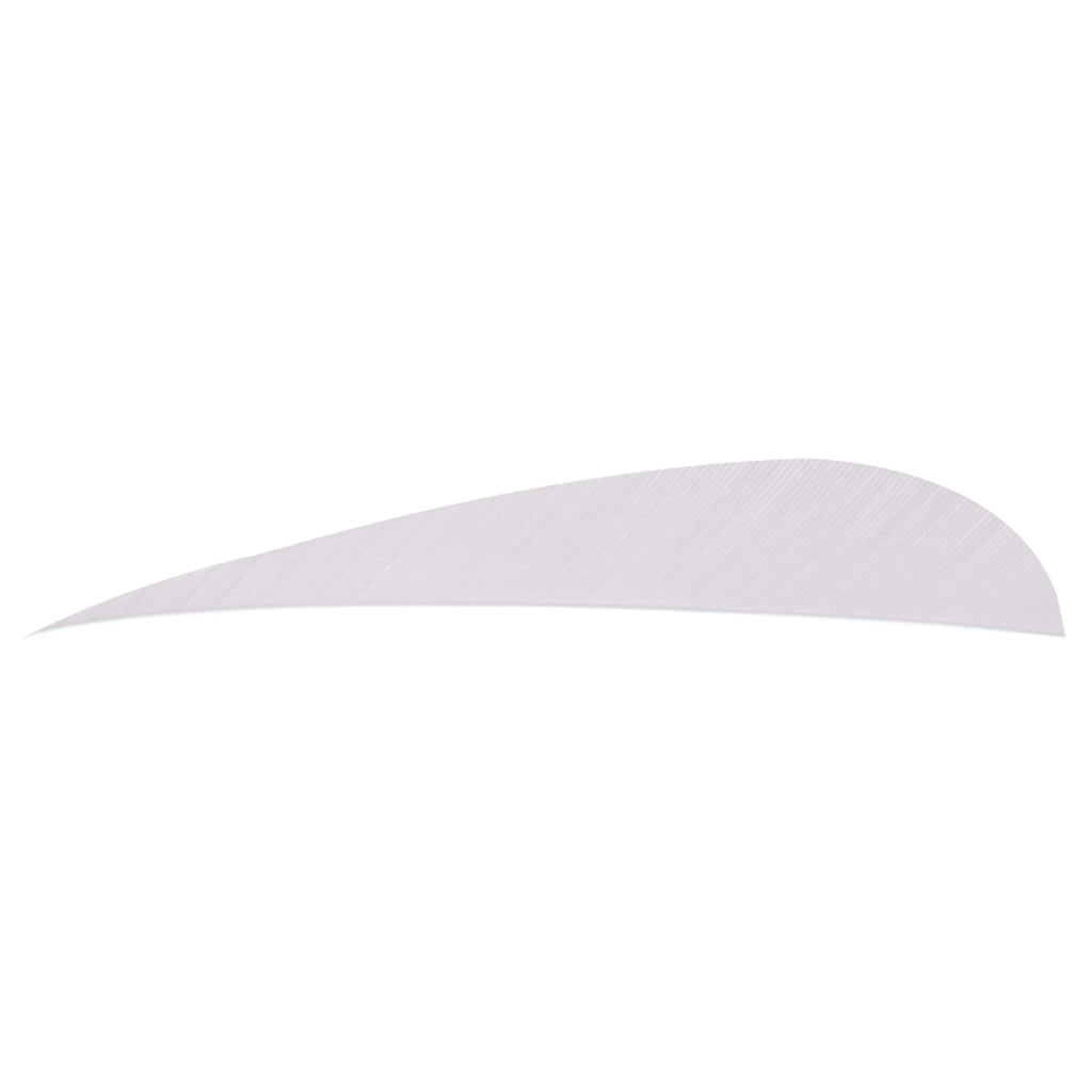 Trueflight Parabolic Feathers White 5 in. RW 100 pk.