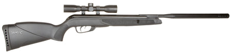 Gamo 6110067854 Wildcat Whisper Air Rifle Gas Piston 177 1rd Shot Black Black Receiver Black Molded All Weather Stock Scope 4x32mm