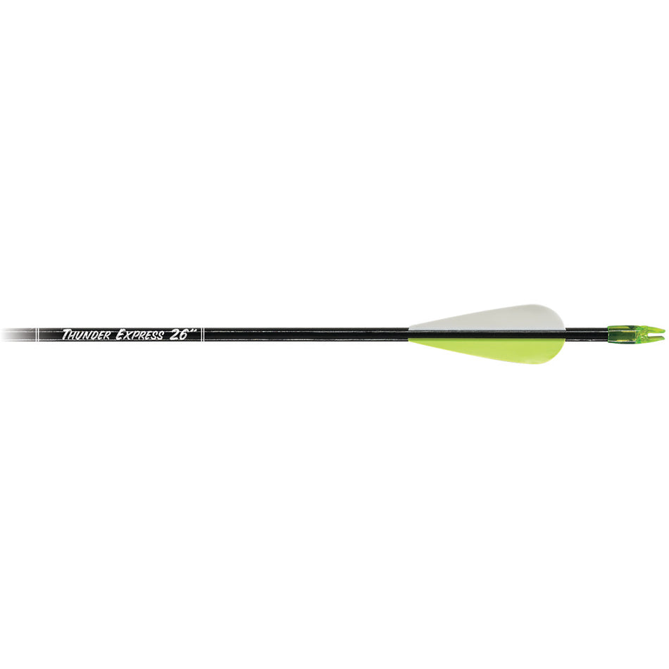 Carbon Express Thunder Express Arrows Black 26 in. 18 pk.