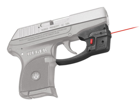 Crimson Trace 0151101 Accu-Guard Laser Sight Defender Series Black Polymer, Red Laser 5mW Output, 633nM Wavelength, Fits Ruger LCP Pistol, Trigger Guard Mount