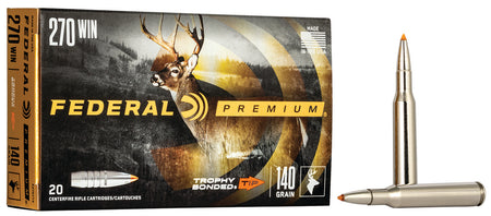 Federal .270 Winchester 140gr Trophy Bonded Tip Ammo