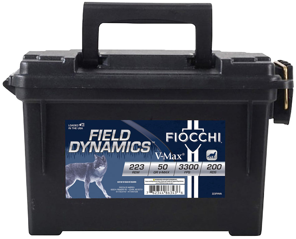 Fiocchi .223 Remington Field Dynamics 50gr PolyTip Ammo