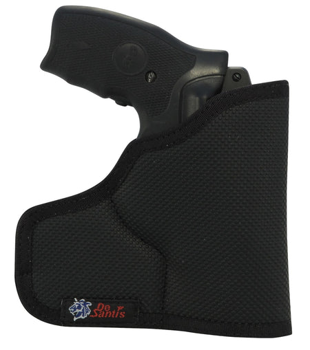 DeSantis Gunhide M33BJN3Z0 Nemesis Ammo Pocket Rubberized Fabric Fits S&W J Frame Fits 2" Barrel Ambidextrous