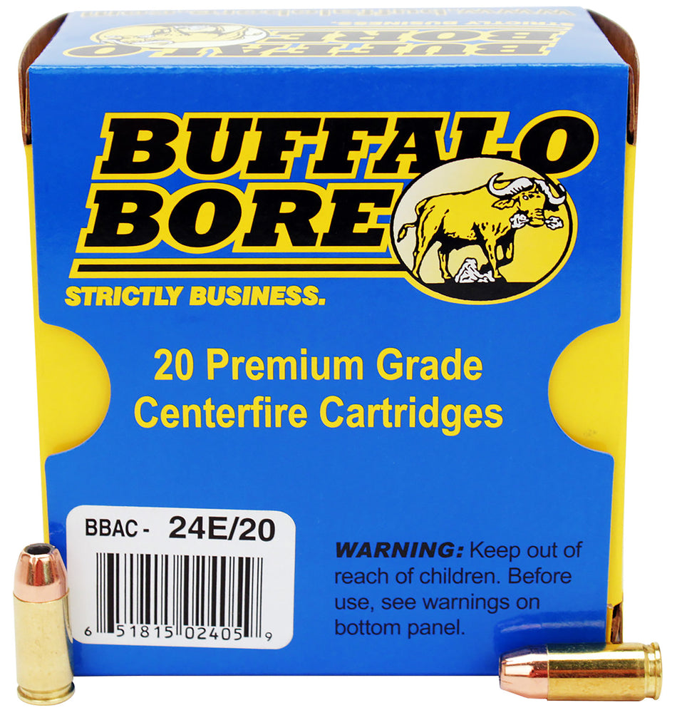 Buffalo Bore 9mm Luger / Parabellum Personal Defense +P 124gr JHP Ammo