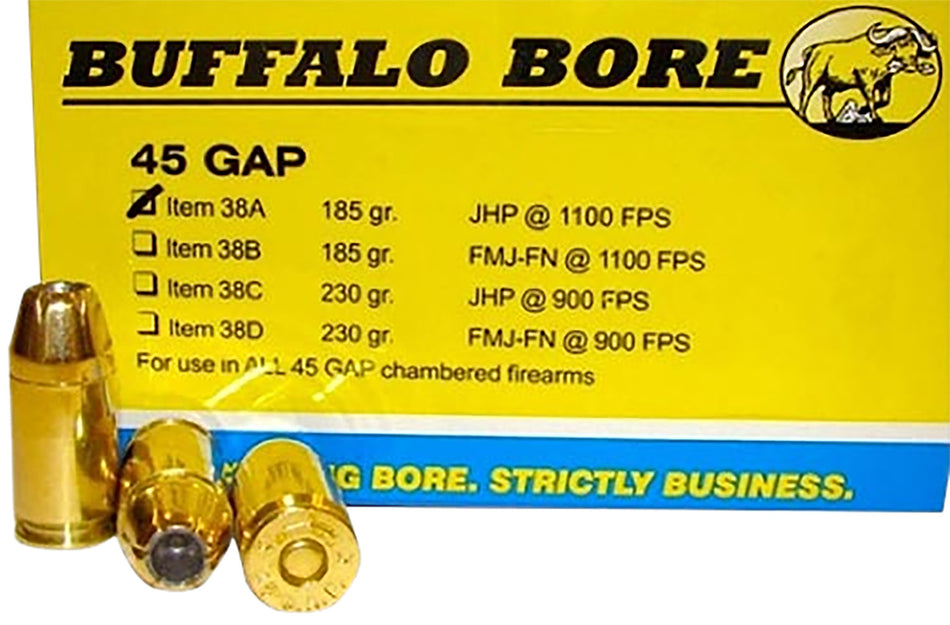 Buffalo Bore .45 Long Colt Personal Defense 185gr JHP Ammo