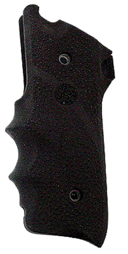 Hogue 82000 Rubber Grip Black with Finger Grooves for Ruger Mark II, III