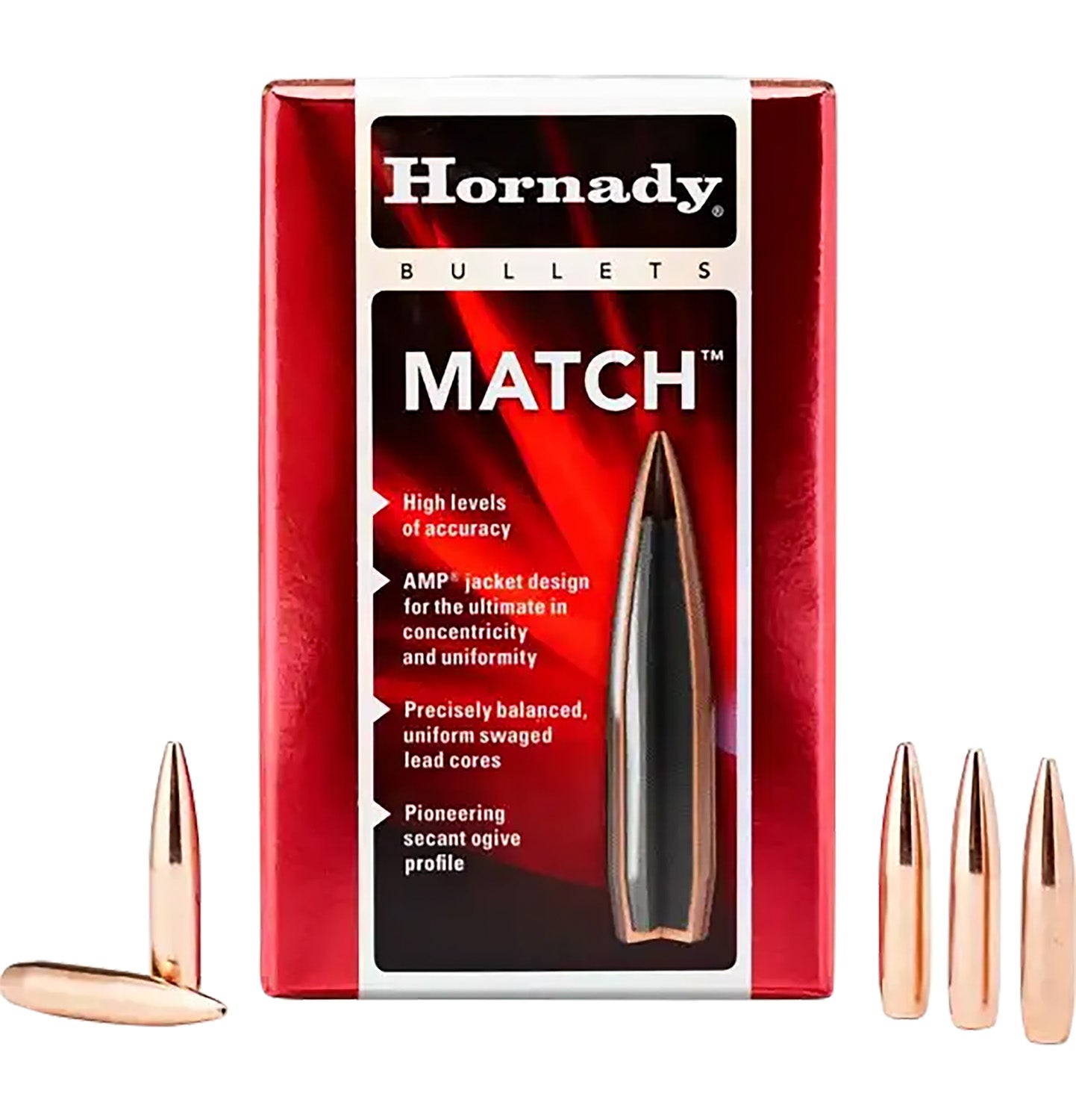 Hornady 2278 Match 22 Cal .224 68 gr Hollow Point Boat Tail Match 100 Per Box/ 40 Case